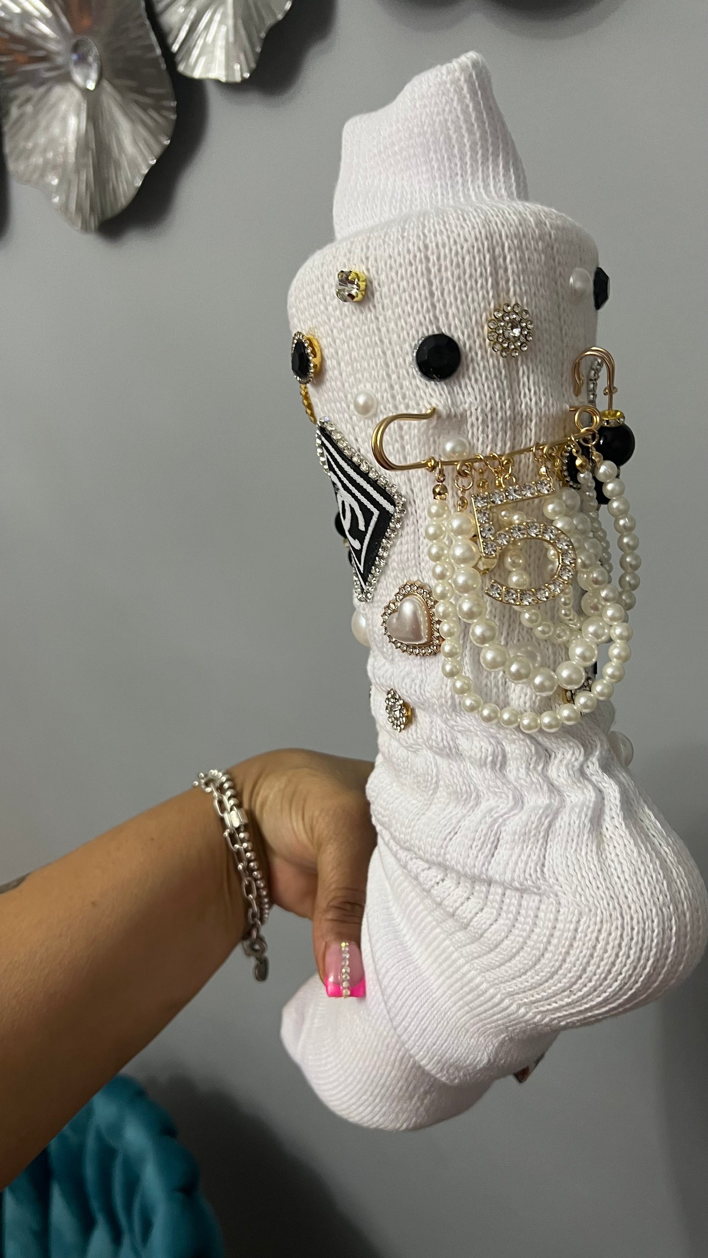 Designer CHANEL Bling Socks