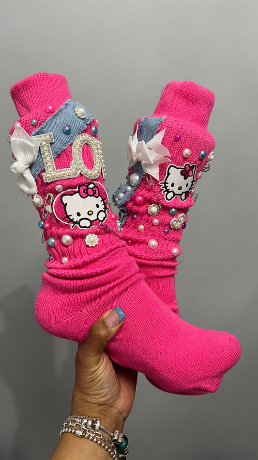 Hello kitty Bling Junk Socks