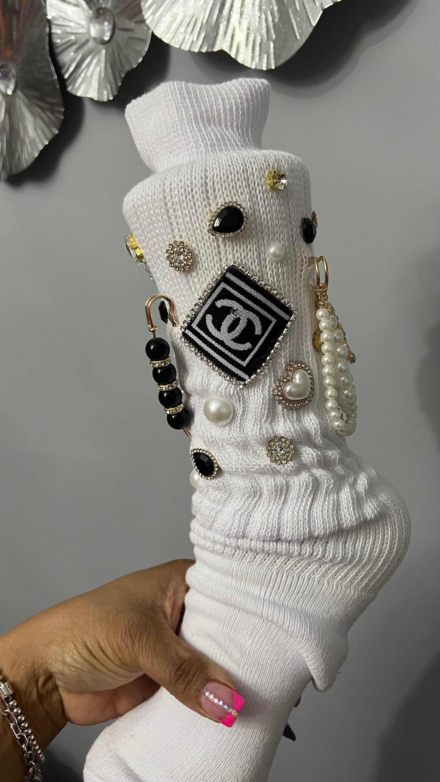 Designer CHANEL Bling Socks