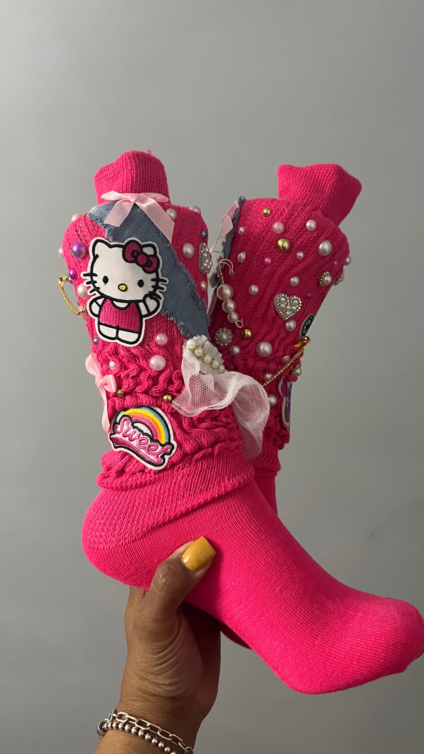 Hello kitty Junk Bling sock