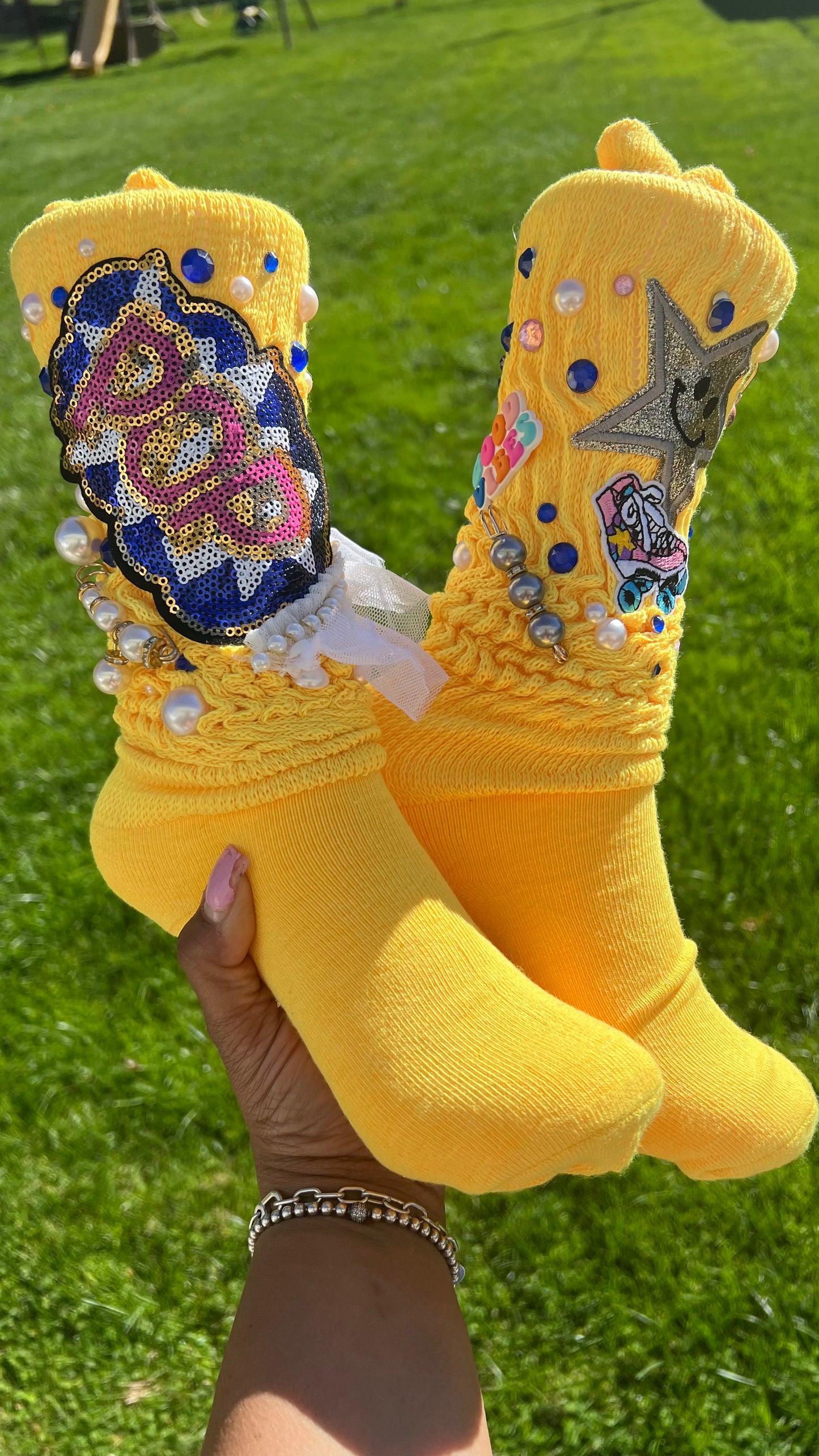 Sunshine Bling socks