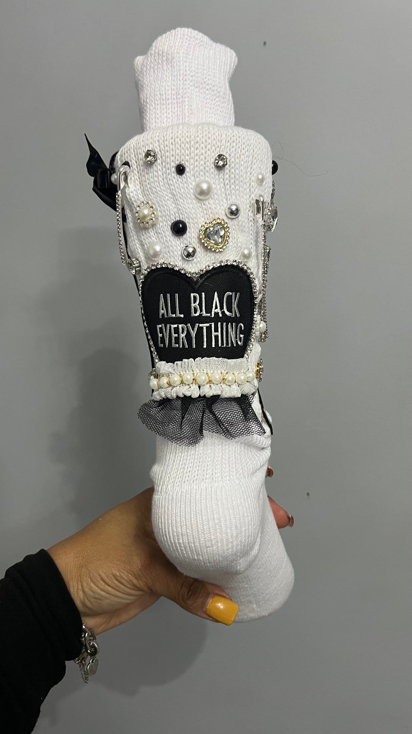 Designer Junk Bling Socks