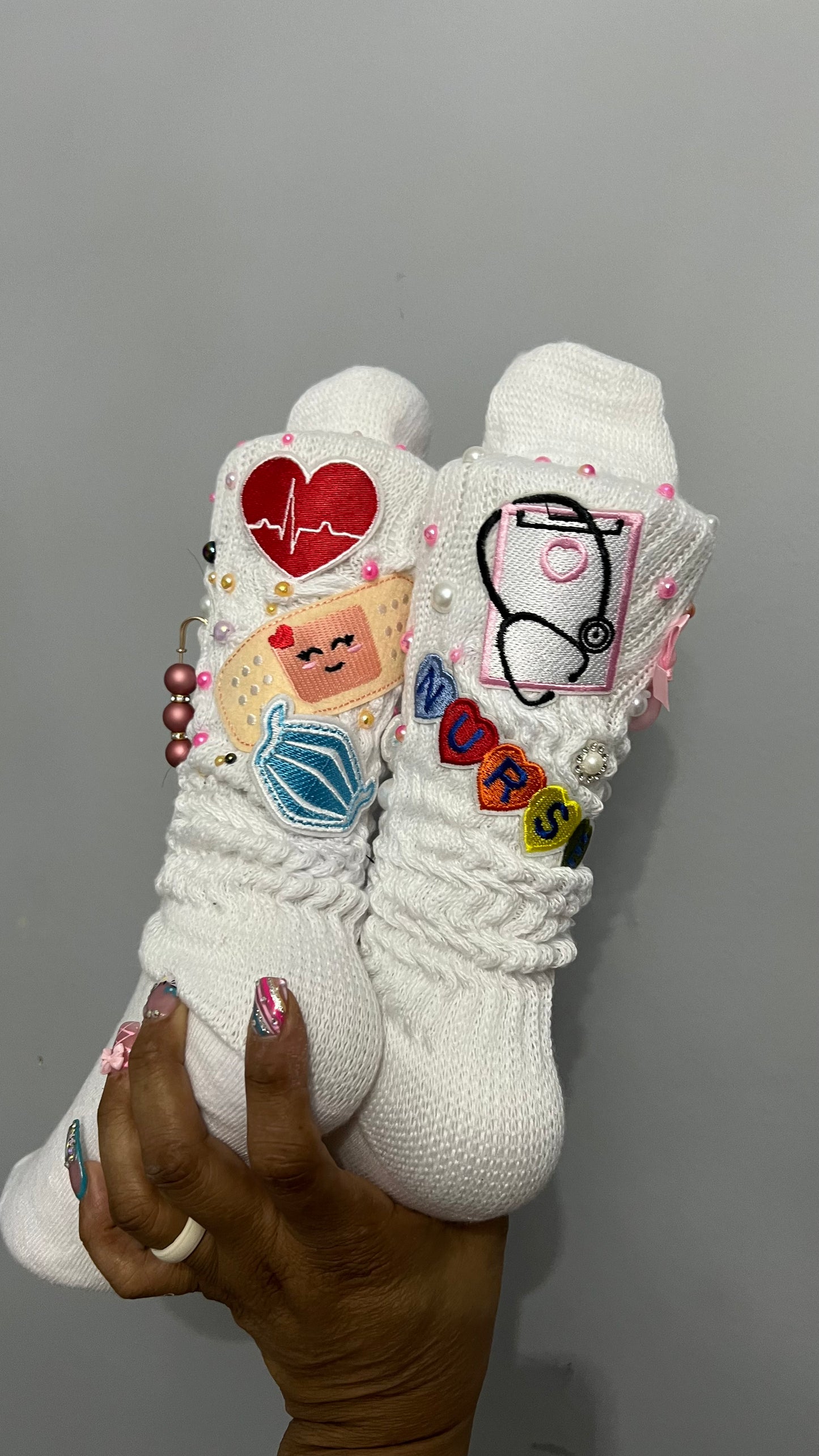 Nurse Bling junk Socks