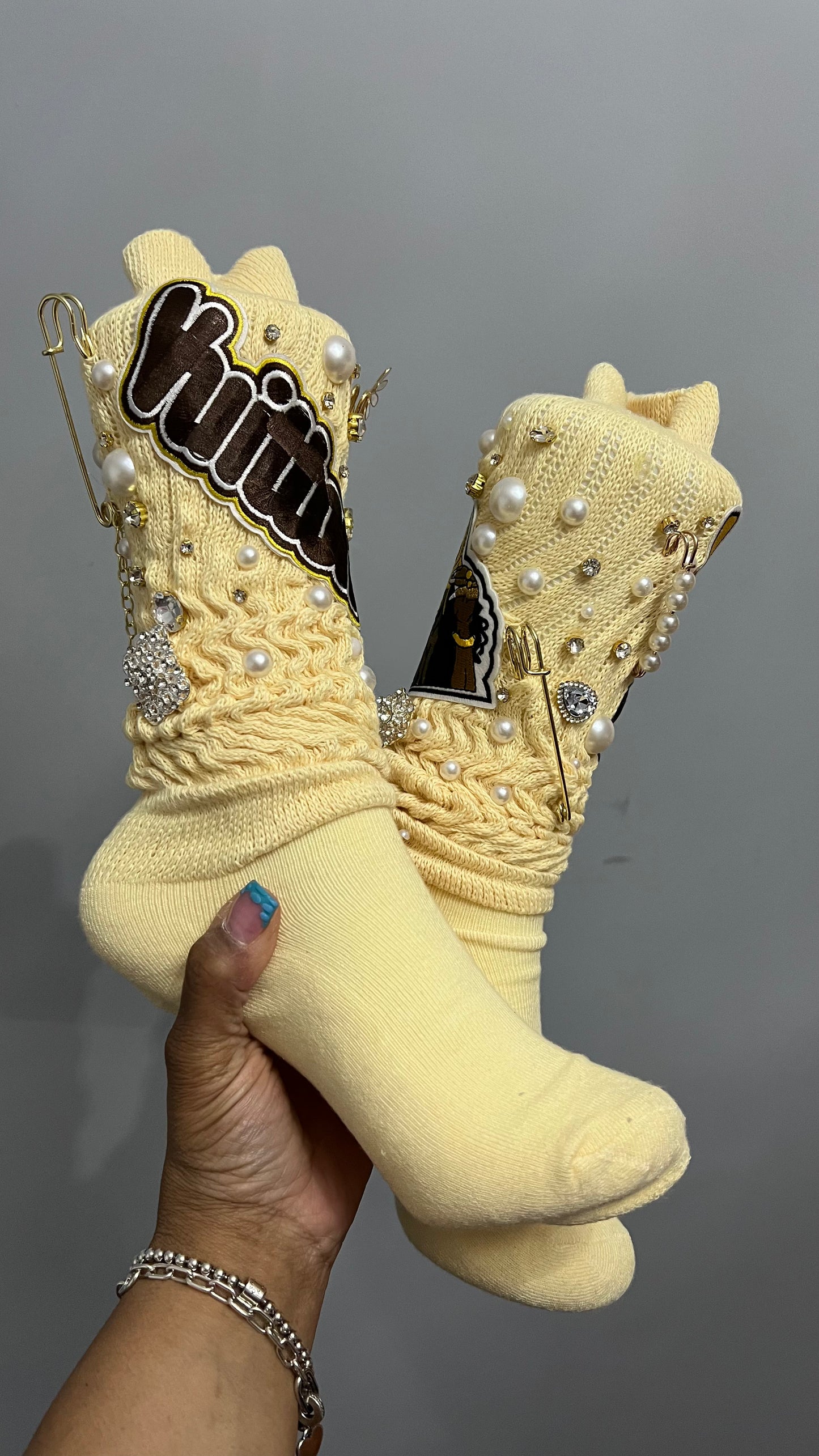 LV Bling Junk Designer Socks