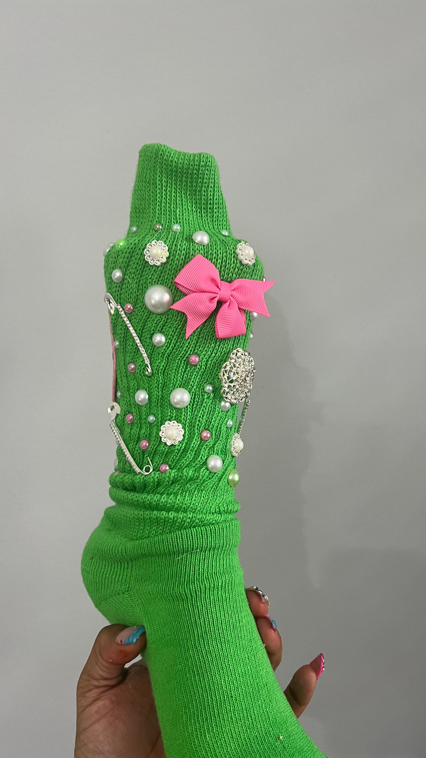 AKA Soroirty Bling Socks with Cosmetic Bag!