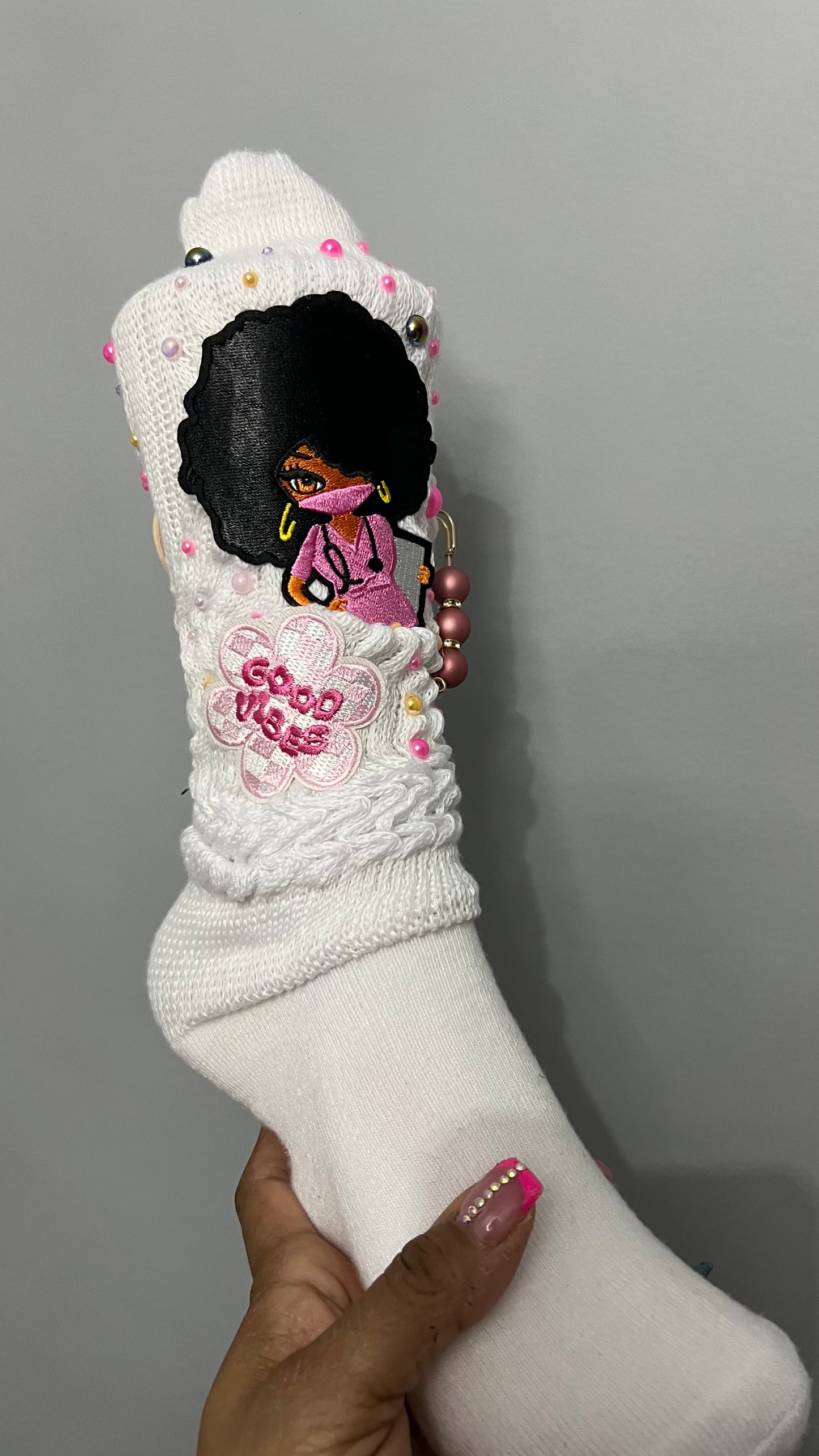 Nurse Bling junk Socks