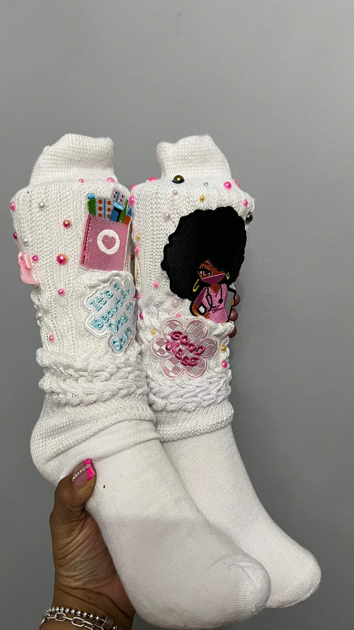 Nurse Bling junk Socks