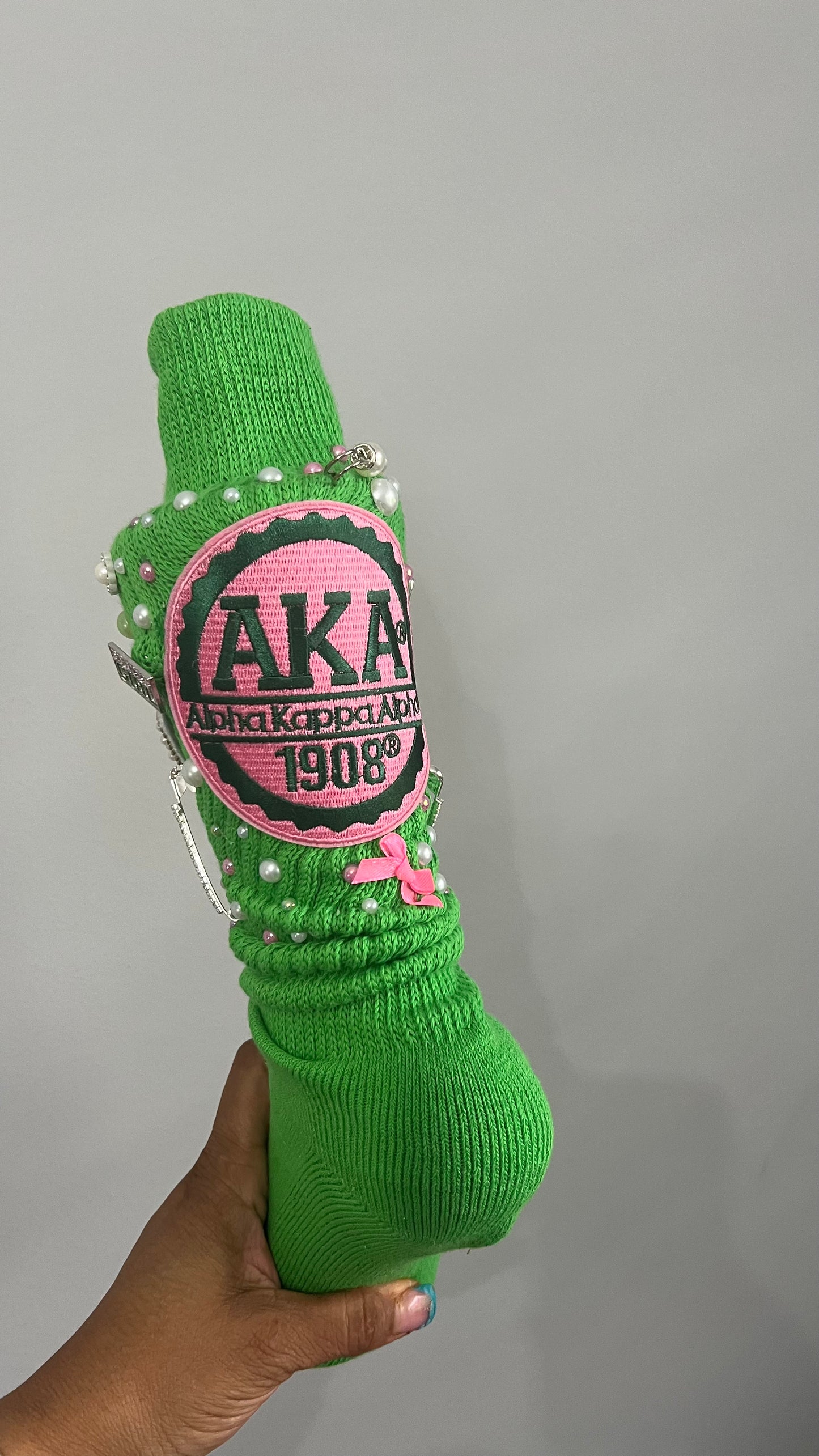 AKA Soroirty Bling Socks with Cosmetic Bag!