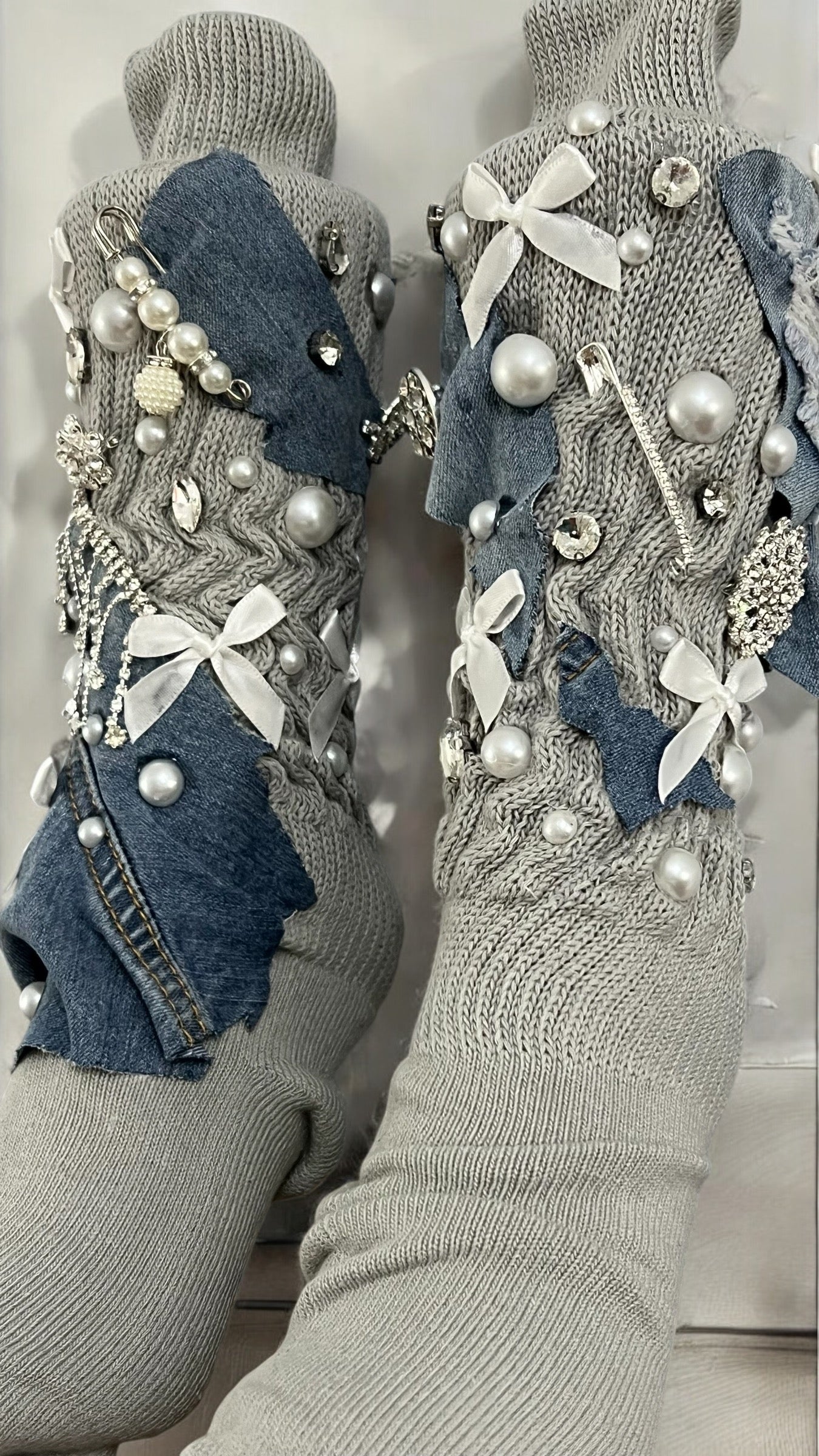 Bling Blue Jean socks