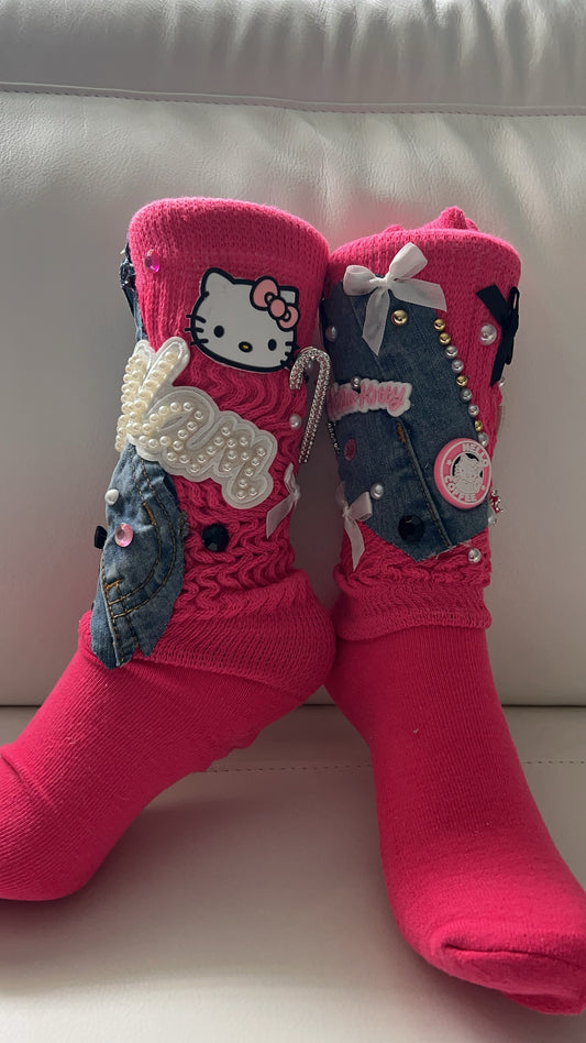 Hello Kitty Bling Socks