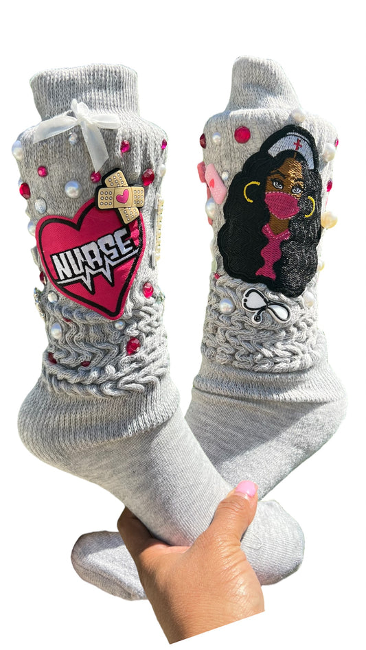 Nurse Bling Junk Socks